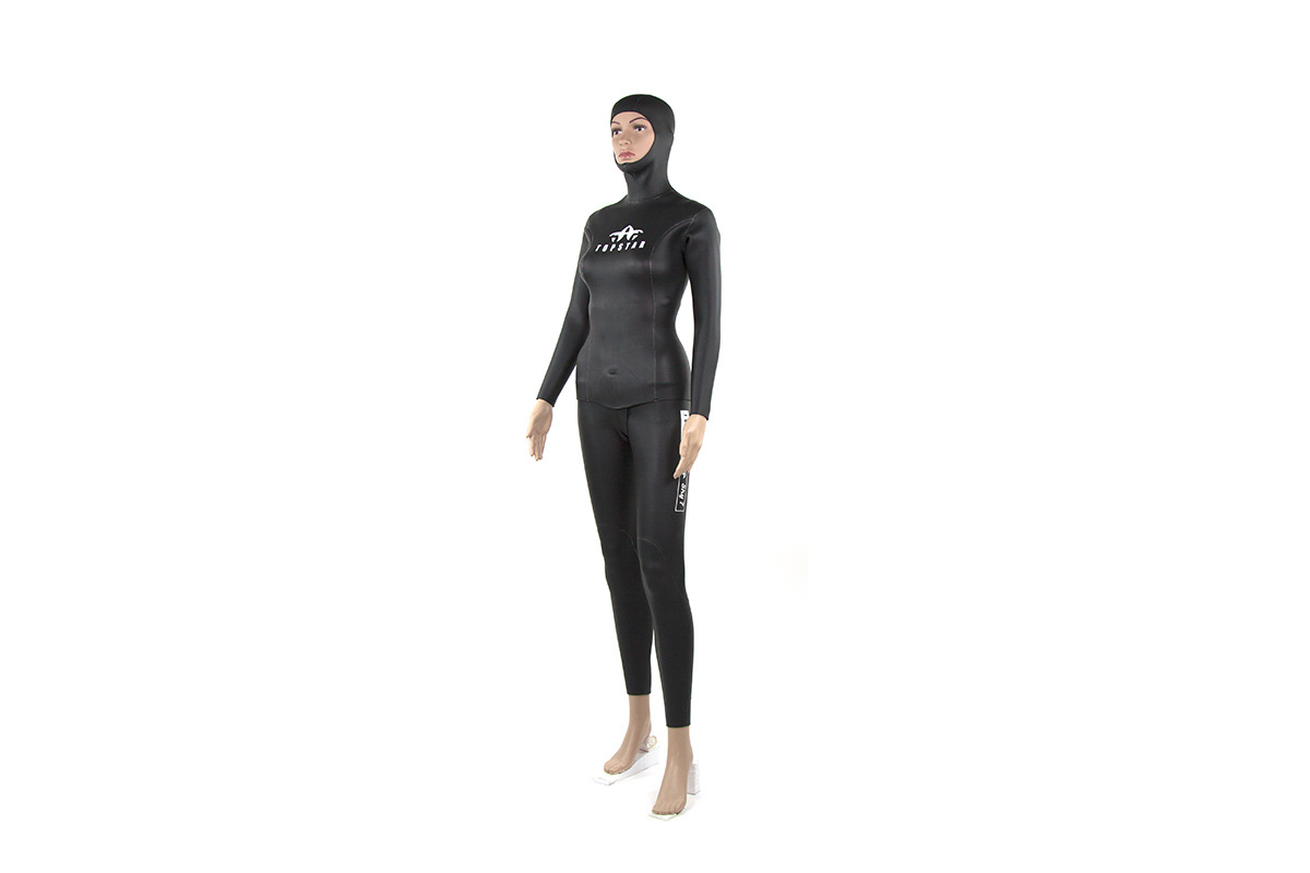 Combinaison une pièce à manches longues pour femme, protection  anti-éruption, natation, plongée en apnée trempée